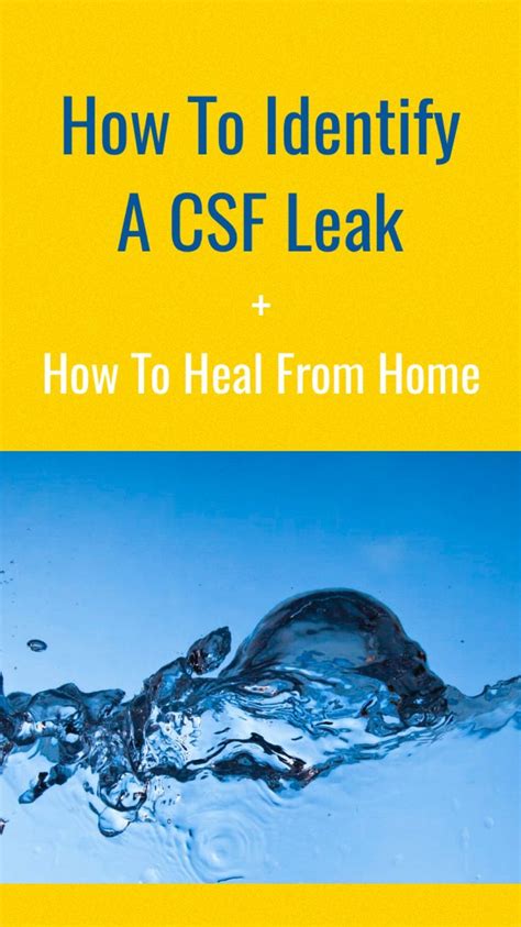 How to Identify a CSF Leak and Fix it Naturally